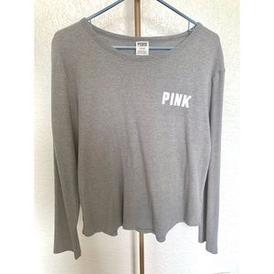 Pink Victoria Secret Grey Long Sleeve